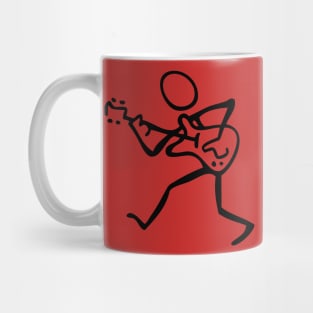 Guitar Player walking Mug